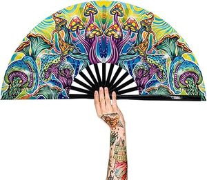 Abanico de Mano Grande con Efecto Luminoso de 33 cm, Estilo Promocional para Fiestas, Decoraciones de Navidad y Halloween, Diseño de Ángel, Recuerdo Perfecto - Product Image 5