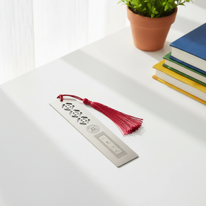 Personalized Custom Metal Bookmark Enamel Stainless Steel Metal Hollow Bookmarks School Graduation Logo Bookmarks