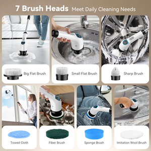 <span class=keywords><strong>Brosse</strong></span> Électrique <span class=keywords><strong>Rotative</strong></span> Nettoyante pour Salle de Bain et Cuisine ODM OEM, Nettoyage des Joints, 3000mAh - Product Image 5
