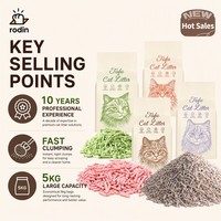 Vente directe usine OEM ODM Litière pour chat cylindrique de qualité supérieure en gros, écologique, 100% naturelle, sans poussière, à base de tofu