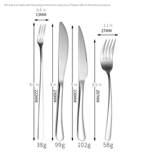 Cao Cấp Dày Thép Không Gỉ Dao Kéo Thiết Lập Với Gương Đánh Bóng Phương Tây Phong Cách Dao Kéo Thích Hợp Cho Nhà Và Nhà Hàng Sử Dụng - Product Image 2