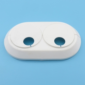 Anello decorativo in plastica a doppio tubo bianco da 15mm, copertura decorativa per tubo, decorazione con coperchio - Product Image 4