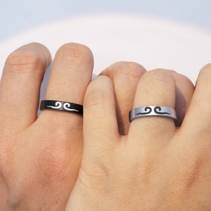 Bague de jeu vidéo unisexe Black Mythical Goku avec cordelette, polie miroir, étanche - Product Image 4