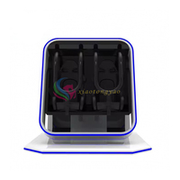 Populaire 360 degrés tournant 2 chaise 9D VR montagnes russes simulateur de réalité virtuelle à haut degré aire de jeux intérieure VR Machine