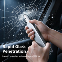 Rompeventanas Profesional de Aleación de Aluminio SM para Vehículos Eléctricos Premium, Herramienta Esencial de Escape de Emergencia para Ventanas de Doble Capa