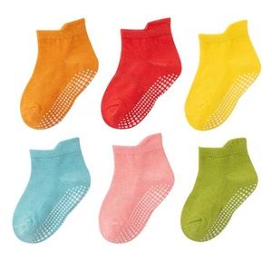 <span class=keywords><strong>Set</strong></span> başına 6 Pairs pamuk karikatür sevimli orta tüp yenidoğan bebek erkek kız çorap - Product Image 1