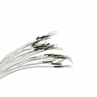Fil de cuivre émaillé à 3 conducteurs en PTFE blanc OD0,9 mm, pour connexion audio interne des écouteurs