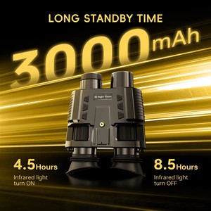 Good 4K 8X Zoom <strong>3D</strong> Head Mounted Dual Screen 150m Night Time Vision <strong>Camera</strong> City House Security Wild <strong>Camera</strong> with Night Vision - Product Image 6