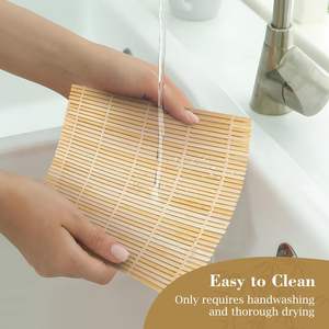 Rouleau jetable en bambou organique d'Eco de tapis de <span class=keywords><strong>sushi</strong></span> pour le végétalien/végétarien - Product Image 6