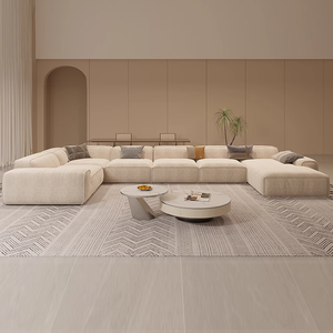 <span class=keywords><strong>Divano</strong></span> a U in Tessuto per Soggiorno IB040 con Schiuma ad <span class=keywords><strong>Alta</strong></span> Densità, Grandi Dimensioni e Funzione Estensibile, Comodo per l'Arredamento di Casa - Product Image 4