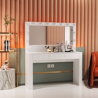 Coiffeuse led avec miroir, nouveau meuble de chambre à coucher, lampe moderne avec miroir, coiffeuse