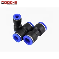 Raccords pneumatiques en plastique Airtac Type PU PUC PCF 6mm 8mm 10mm 12mm Connexion rapide Tube Connecteur Encliquetable pour outils pneumatiques
