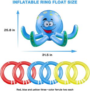 Bouée gonflable en PVC en forme de pieuvre pour piscine, plage ou fête, idéale pour les jeux de lancer ou comme idée cadeau - Product Image 5