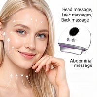 Masajeador Corporal Eléctrico Inteligente Portátil Recargable por USB, Dispositivo de Masaje Gua Sha con Calor para Cara, Cabeza y Cuello