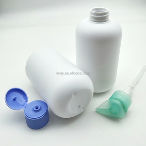 Venta al por mayor 500ml de plástico HDPE Boston botella redonda con tapa abatible serigrafía 33/410 - Product Image 2