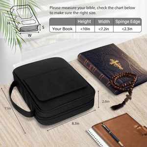 Fundas para Biblias Oxford para Hombres y Mujeres, Estuche para Biblia, Bolsa de Transporte para Iglesia con Soporte para Libros - Product Image 5