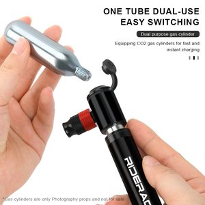 <span class=keywords><strong>Pompe</strong></span> à vélo RIDERACE <span class=keywords><strong>CO2</strong></span> double usage, mini <span class=keywords><strong>pompe</strong></span> portable pratique 110 PSI AV/FV, <span class=keywords><strong>pompe</strong></span> à vélo de route <span class=keywords><strong>VTT</strong></span>, <span class=keywords><strong>pompe</strong></span> à pneus en alliage d'aluminium - Product Image 3