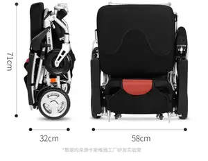 Kursi roda listrik mobilitas portabel lipat kualitas tinggi daya baterai panjang