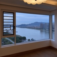 Ventanas Abatibles Modernas, Duraderas, para Villas, Dormitorios, Insonorizadas, Exteriores, de Aleación de Aluminio, Doble Vidrio, para el Hogar