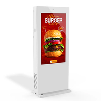 Affichage numérique extérieur multi-touch haute luminosité 2500 nits, kiosque publicitaire LCD, affichage IP65, magasin de détail, éducation