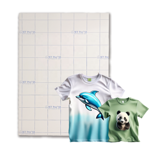 Jet Pro SS แสงสี A4 A3กระดาษถ่ายโอนความร้อนกระดาษแบบไม่ต้องตัดสำหรับการพิมพ์เสื้อยืด - Product Image 1