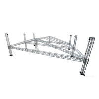 Estructura Modular Portátil de Aleación de Aluminio Negra para Sistema con Diseño de Techo Curvo para Conciertos y Eventos