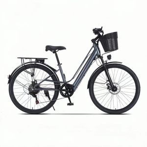 จักรยานไฟฟ้าสำหรับผู้ใหญ่ รุ่น City Bike แบตเตอรี่ลิเธียม 36V10ah มอเตอร์ฮับหลัง 7 สปีด เบรกดิสก์ เหมาะสำหรับการเดินทางในเมือง - Product Image 1
