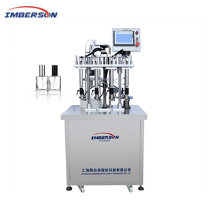 Machine de remplissage de parfum certifiée CE à 4 têtes en acier inoxydable 304 / 316 pour bouteilles en verre ou en plastique - Product Image 1