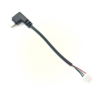 Personalizado Micro macho a 4 pines JST Molex Picoblade a Mini B USB enchufe arnés de Cableado aislado de PVC para automóvil y uso electrónico