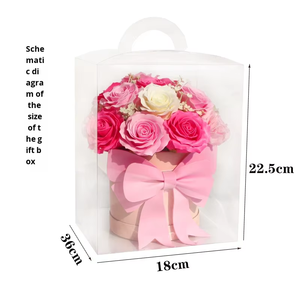 Bouquet de roses en plastique exquis en gros, fleurs de savon stylisées, sérigraphiées en relief, pour le Nouvel An et le Festival Qixi - Product Image 4