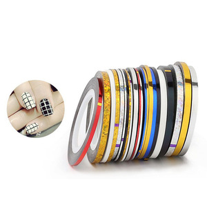 Fil doré et argenté pour nail art, 1 mm, 2 mm, 3 mm, autocollants métalliques pour manucure DIY - Product Image 3