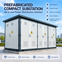 Poste de transformateurs compact préfabriqué, système de distribution d'énergie MV/LV, personnalisé pour SLD