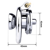 FRRK-402 Sissy bricolage cage de chasteté nouveauté dispositif de chasteté masculin inversé jeu BDSM anneau rond en métal pour dispositif de bondage mâle coq