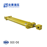 Silinder Hidrolik Piston Silinder Tilt Hidrolik Aksi Ganda Bucket Excavator Tabung Tiga Inti Silinder Hidrolik