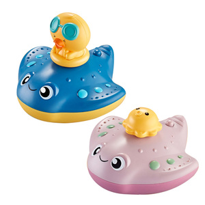 Jouets de <span class=keywords><strong>bain</strong></span> électriques en plastique ABS imperméables pour animaux, flottants, avec pulvérisation <span class=keywords><strong>d</strong></span>'<span class=keywords><strong>eau</strong></span>, rotation, jouets de <span class=keywords><strong>bain</strong></span> <span class=keywords><strong>d</strong></span>'été, jouets de douche pour enfants de 0 à 24 mois - Product Image 1
