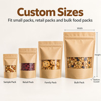 Différents types de sacs d'emballage alimentaire imprimés Sac en papier d'emballage alimentaire jetable résistant à l'huile et aux fuites Sac en papier kraft avec logo personnalisé