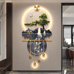 Venta Directa de Fábrica <span class=keywords><strong>AB</strong></span>, Iluminación LED Acrílica Moderna de Lujo, Diseño de Pintura, Decoración de Pared Grande para Sala de Estar, Hotel, Mural Artístico - Product Image 4