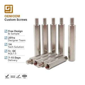 Custom Hex Stainless Steel 304 Standoff Custom Non-standard <strong>Fasteners</strong> 12.9 Long Rod Nickel Plated Iron Hollow Standoff - Product Image 1