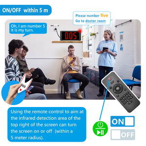 Sistema De Gestão De Filas Sem Fio Simples Sistema De Espera Do Cliente Para Restaurantes Bancos Hospitalares 1 Teclado 1 Tela - Product Image 2