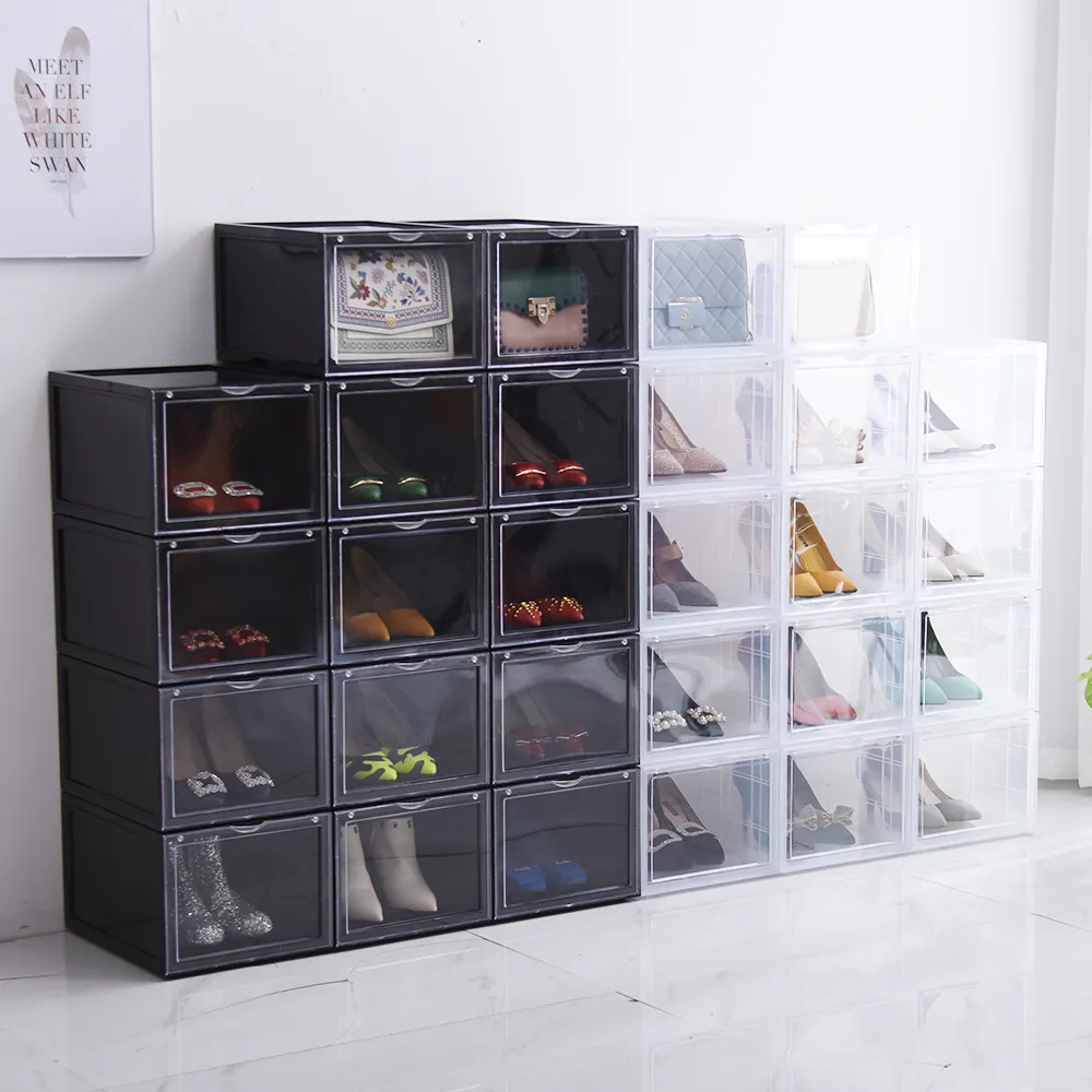 Custom Logo Box Schoenen Sneaker Display Krat Organizer Schoencontainer