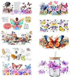 Etiquetas Adhesivas Transparentes Personalizadas para Vasos de 16 oz con Protección UV, Resistentes al Agua - Product Image 1