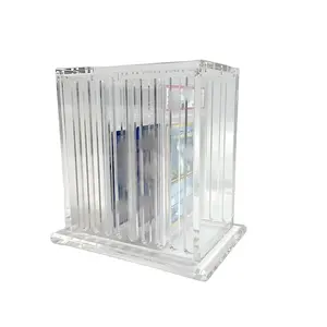 Custom Clear 10 Slots PSAed Grading Card Slab Acrylic Holder Acrylic Dispenser for Display Only