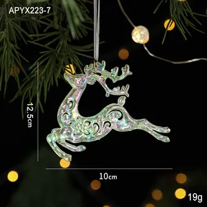 Neuheiten Transparente Weihnachten Schneeflocke Dekoration Frohe Weihnachten Baum Acryl Anhänger