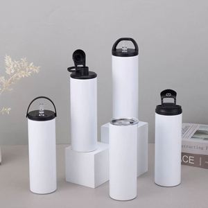 Htpmart Sublimation Tumbler 20oz Triple-Insulated Stainless Steel Sports Water Bottle With <b>Straw</b> <b>Lid</b> Blank Sublimation <b>Cup</b> - Product Image 1