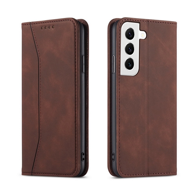 Automatic Adsorption Flip Leather Wallet Phone Case for Samsung S25 S24 S23 S21 Magnetic Flip Leather Phone Cover for A54 A53