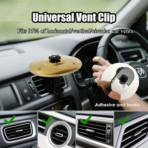 Mini Tambor de Coche HH de 5.5 Pulgadas con Clip para Rejilla de Ventilación, Material ABS, para Amantes de la Música, Accesorio Divertido para Conducir con Gancho Ajustable - Product Image 4