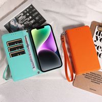 Étui de téléphone portable en cuir PU écologique antichoc gaufré S23 Ultra avec porte-cartes, design de luxe, étui à rabat pour téléphone portable 6