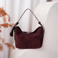 Sacs en daim de luxe avec sac de voyage en daim et cuir véritable, sac fourre-tout texturé grande capacité, sac à main pour femmes