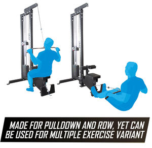 Machine à câbles multifonctionnelle commerciale à double fonction 2 en 1 pour tirage latéral et traction basse pour l'entraînement musculaire avec logo personnalisé - Product Image 2