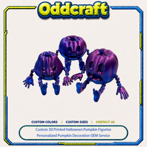 Figura de Calabaza de Halloween Impresa en 3D Personalizada, PLA/PETG/ABS, Tolerancia de 0.2mm, Superficie Ra 10-12 m, Servicio de Decoración Personalizada - Product Image 1